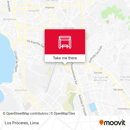 Los Próceres map
