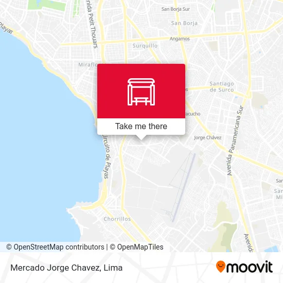 Mercado Jorge Chavez map