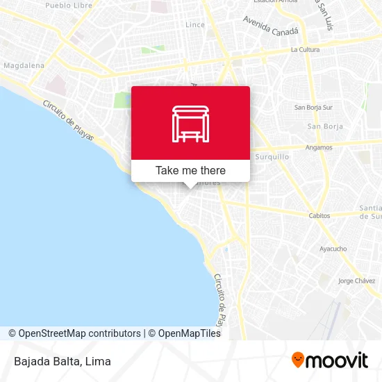 Bajada Balta map