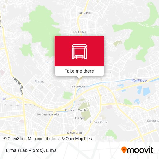 Lima (Las Flores) map