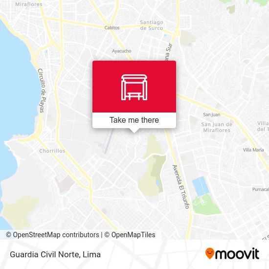 Guardia Civil Norte map