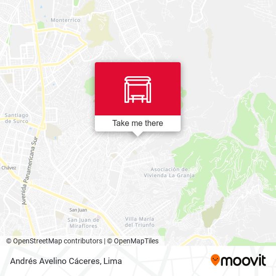 Andrés Avelino Cáceres map
