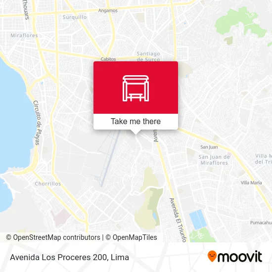 Avenida Los Proceres 200 map