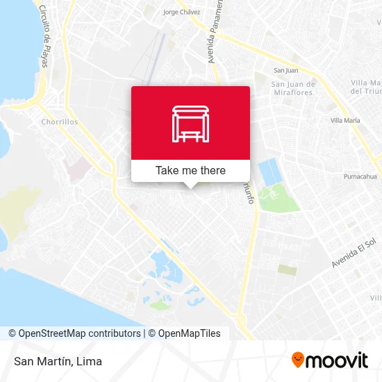 San Martín map