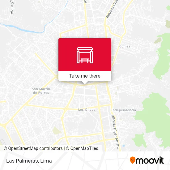 Las Palmeras map