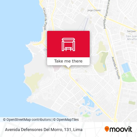 Avenida Defensores Del Morro, 131 map