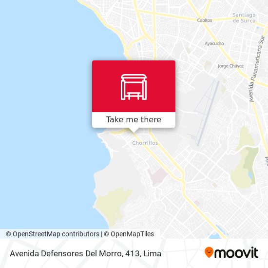Avenida Defensores Del Morro, 413 map