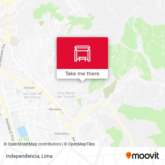Mapa de Independencia