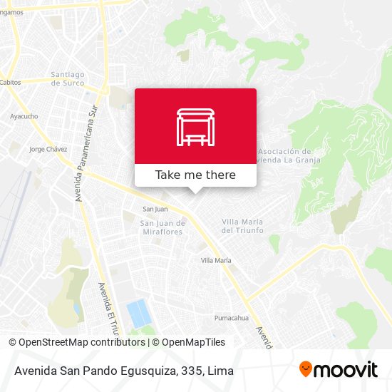 Mapa de Avenida San Pando Egusquiza, 335