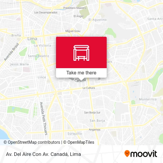 Mapa de Av. Del Aire Con Av. Canadá