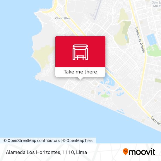 Alameda Los Horizontes, 1110 map