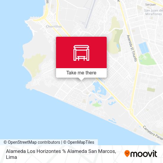 Mapa de Alameda Los Horizontes % Alameda San Marcos