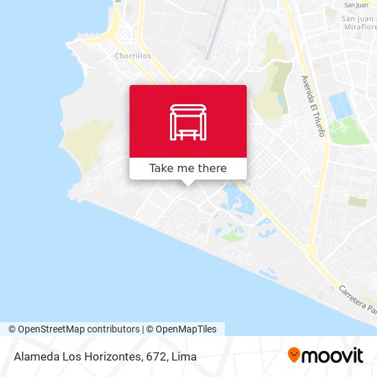 Alameda Los Horizontes, 672 map