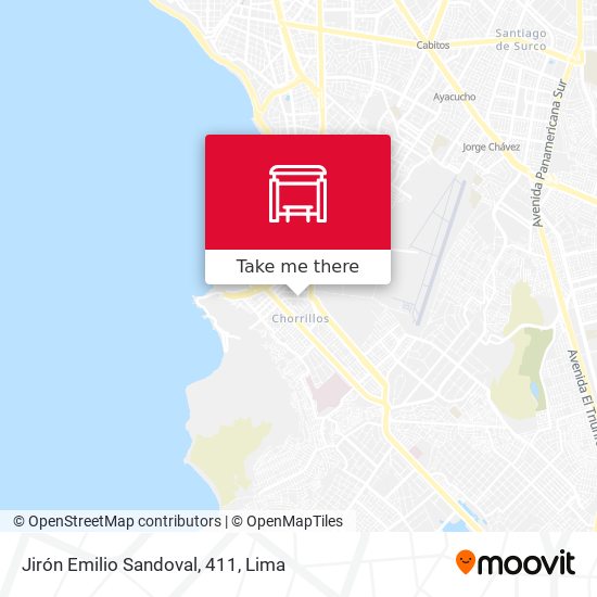 Jirón Emilio Sandoval, 411 map