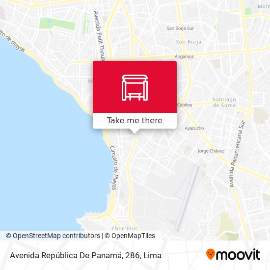Avenida República De Panamá, 286 map