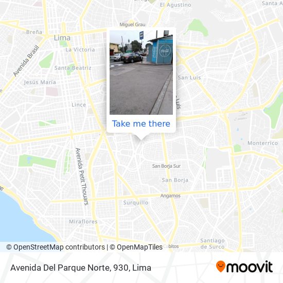 Mapa de Avenida Del Parque Norte, 930
