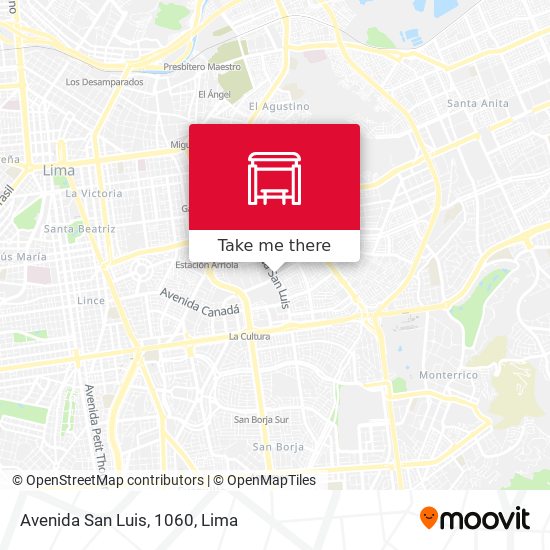 Mapa de Avenida San Luis, 1060