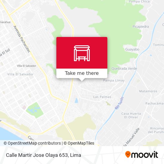 Mapa de Calle Martir Jose Olaya 653