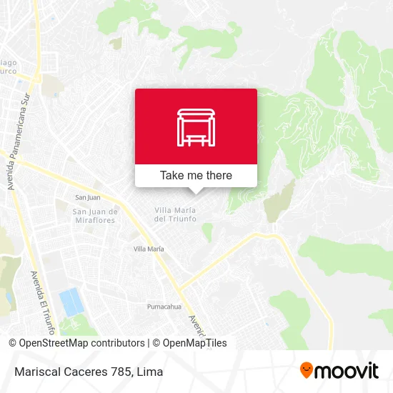 Mariscal Caceres 785 map