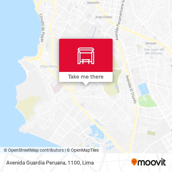 Mapa de Avenida Guardia Peruana, 1100