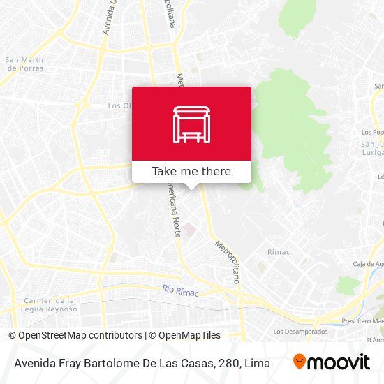 Mapa de Avenida Fray Bartolome De Las Casas, 280