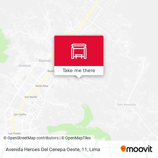 Avenida Heroes Del Cenepa Oeste, 11 map