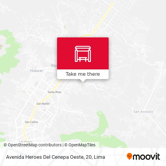 Mapa de Avenida Heroes Del Cenepa Oeste, 20