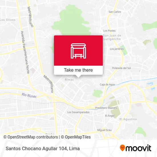 Santos Chocano Agullar 104 map