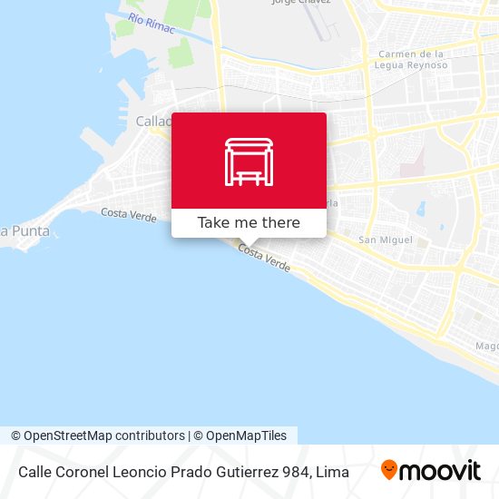 Calle Coronel Leoncio Prado Gutierrez 984 map