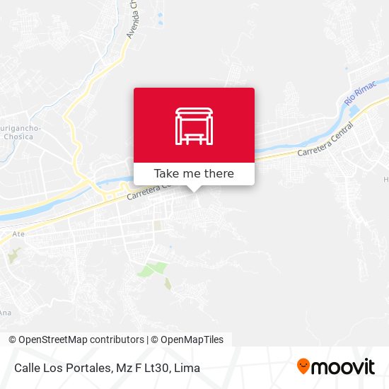 Calle Los Portales, Mz F Lt30 map