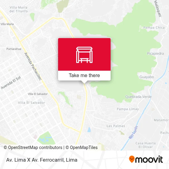Av. Lima X Av. Ferrocarril map