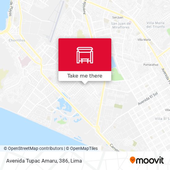 Avenida Tupac Amaru, 386 map