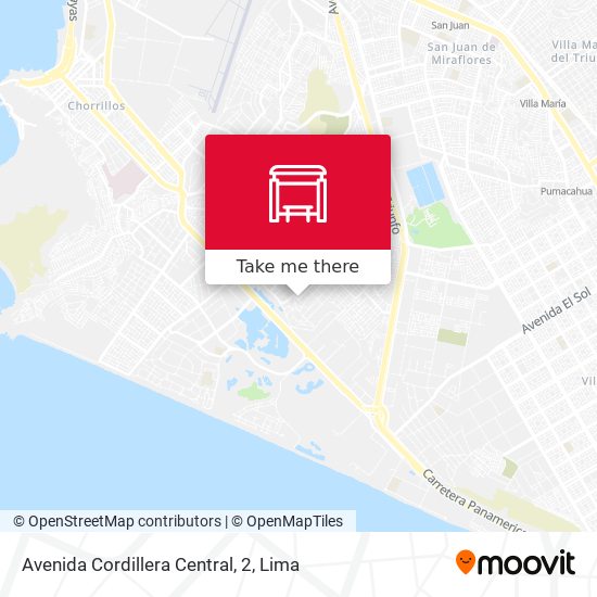 Mapa de Avenida Cordillera Central, 2