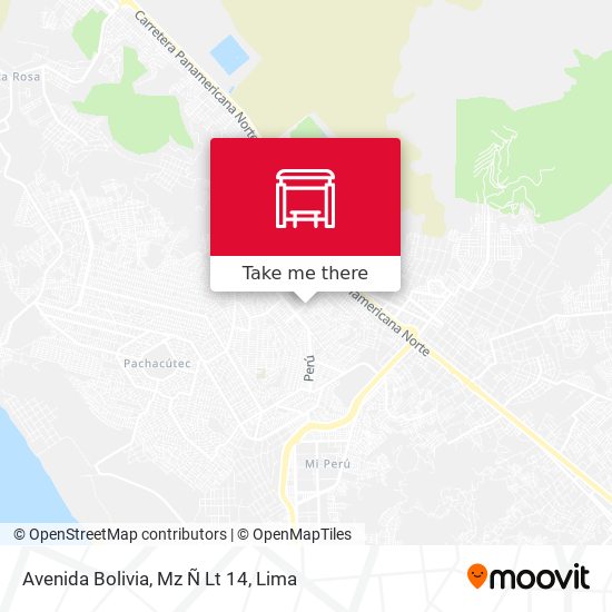 Avenida Bolivia, Mz Ñ Lt 14 map