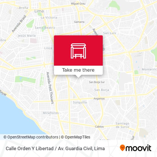 Calle Orden Y Libertad / Av. Guardia Civil map