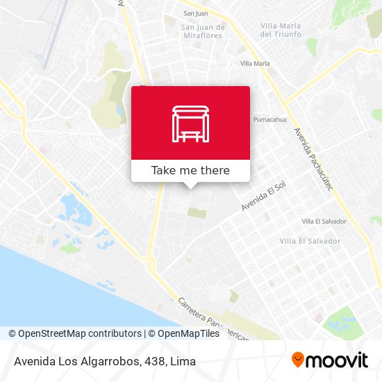 Avenida Los Algarrobos, 438 map