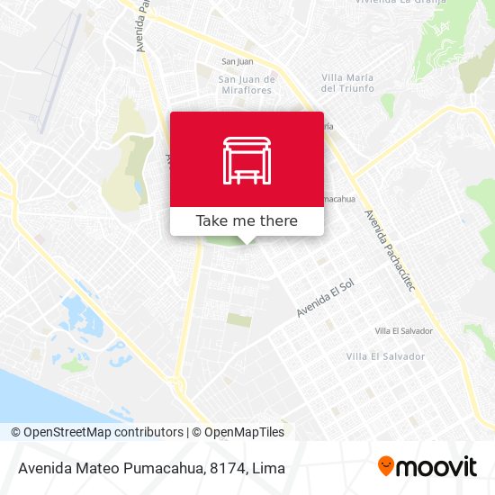Mapa de Avenida Mateo Pumacahua, 8174