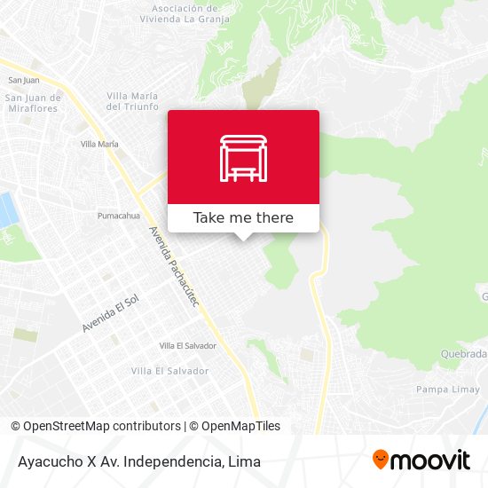 Ayacucho X Av. Independencia map