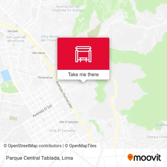 Parque Central Tablada map