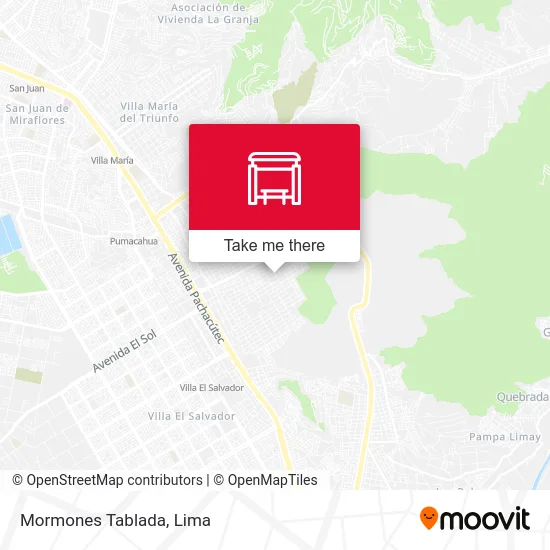 Mormones Tablada map