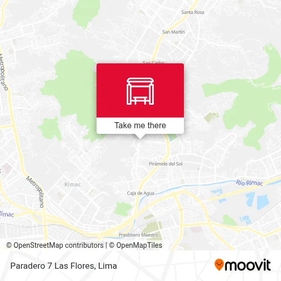 Paradero 7 Las Flores map