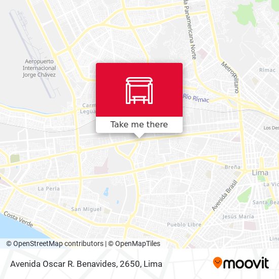 Avenida Oscar R. Benavides, 2650 map