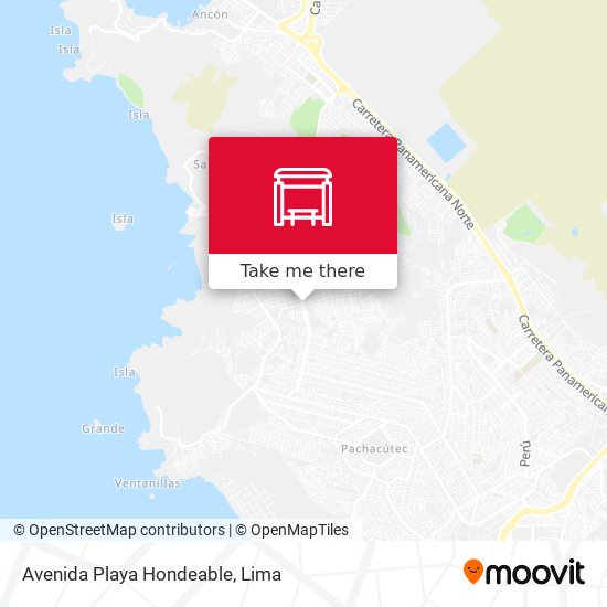 Mapa de Avenida Playa Hondeable
