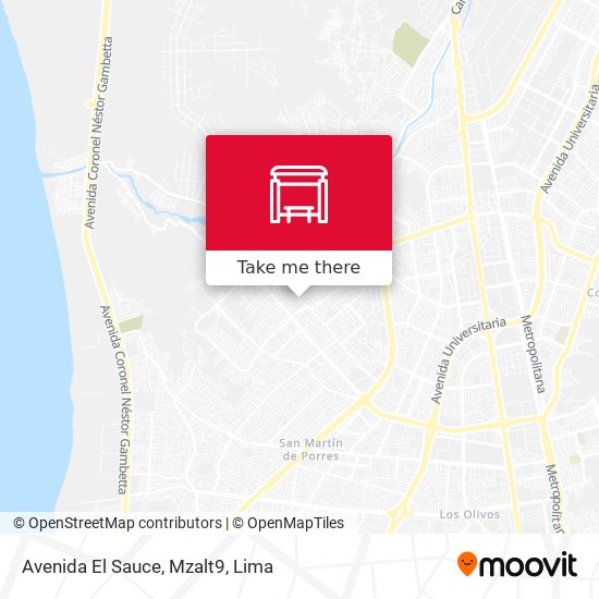 Mapa de Avenida El Sauce, Mzalt9