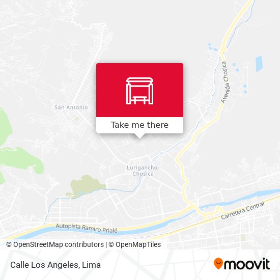 Mapa de Calle Los Angeles