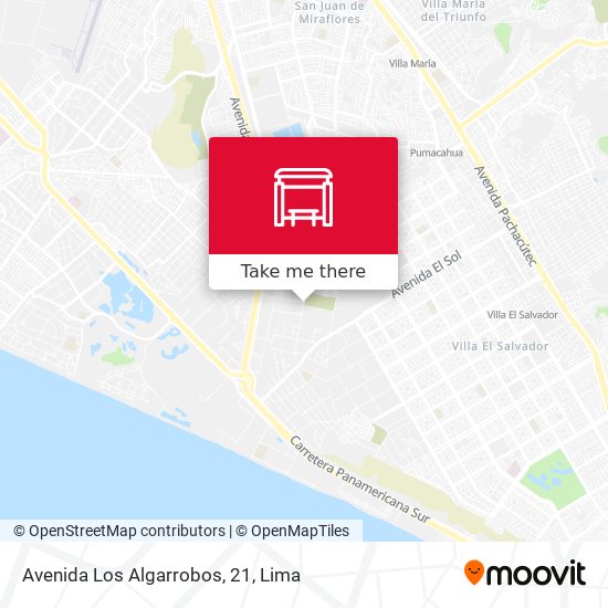 Mapa de Avenida Los Algarrobos, 21