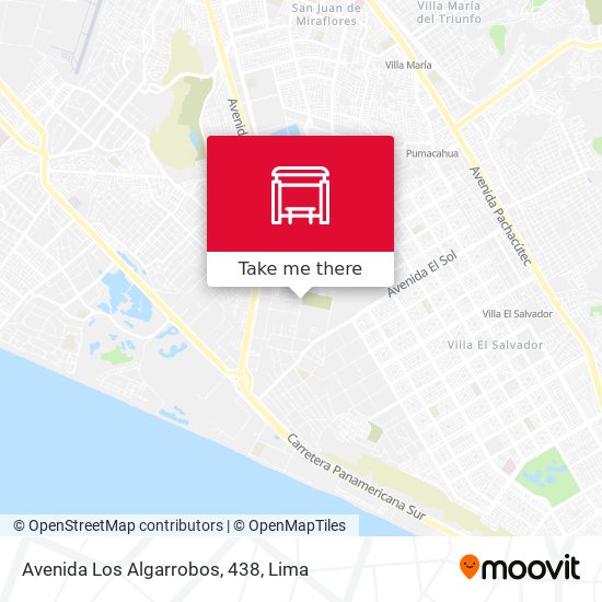 Mapa de Avenida Los Algarrobos, 438