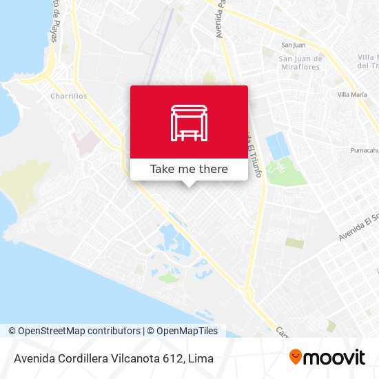 Avenida Cordillera Vilcanota 612 map