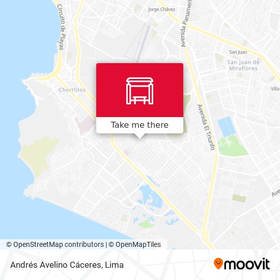 Mapa de Andrés Avelino Cáceres