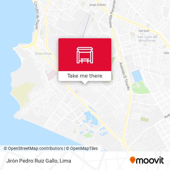 Jirón Pedro Ruiz Gallo map